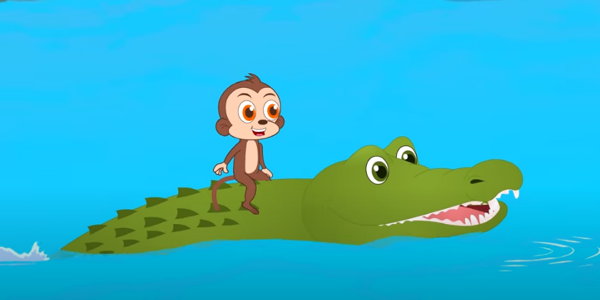 Monkey And Crocodile Story In Punjabi