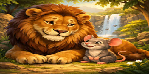 The Lion And The Mouse Story In Punjabi